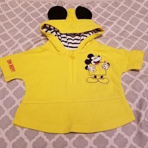 YELLOW BABY MICKEY HOODIE WITH EARS